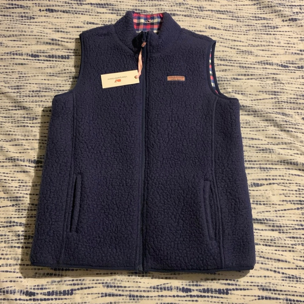 Girls Vineyard Vines Reversible Vest sz XL 16